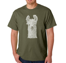 Load image into Gallery viewer, Llama - Men&#39;s Word Art T-Shirt