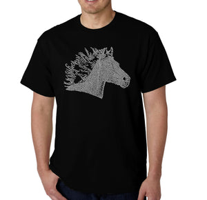 Horse Mane - Men's Word Art T-Shirt
