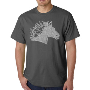 Horse Mane - Men's Word Art T-Shirt