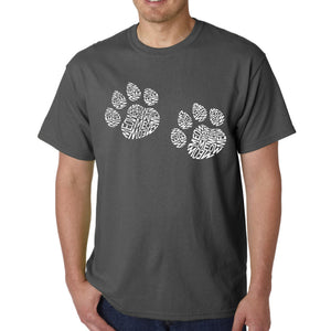 Meow Cat Prints - Men's Word Art T-Shirt