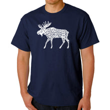 Load image into Gallery viewer, Moose  - Men&#39;s Word Art T-Shirt