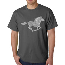 Load image into Gallery viewer, Horse Breeds - Men&#39;s Word Art T-Shirt