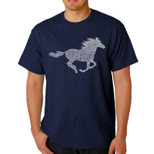 Load image into Gallery viewer, Horse Breeds - Men&#39;s Word Art T-Shirt