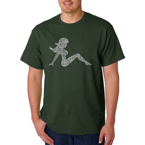 Mudflap Girl Keep on Truckin - Men's Word Art T-Shirt
