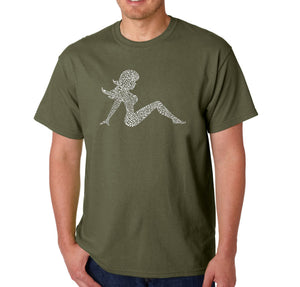 Mudflap Girl Keep on Truckin - Men's Word Art T-Shirt