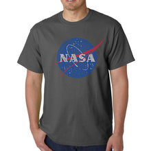 Load image into Gallery viewer, NASA&#39;s Most Notable Missions - Men&#39;s Word Art T-Shirt