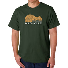 Load image into Gallery viewer, Nashville Guitar - Men&#39;s Word Art T-Shirt