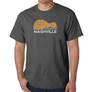 Nashville Guitar - Men's Word Art T-Shirt