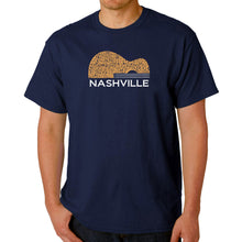 Load image into Gallery viewer, Nashville Guitar - Men&#39;s Word Art T-Shirt