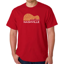 Load image into Gallery viewer, Nashville Guitar - Men&#39;s Word Art T-Shirt