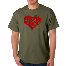 Load image into Gallery viewer, All You Need Is Love - Men&#39;s Word Art T-Shirt