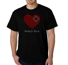Load image into Gallery viewer, Nurses Rock - Men&#39;s Word Art T-Shirt