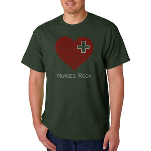 Nurses Rock - Men's Word Art T-Shirt