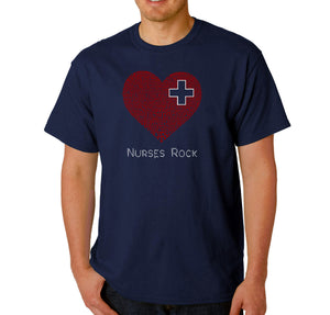 Nurses Rock - Men's Word Art T-Shirt
