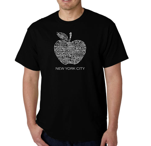 Neighborhoods in NYC - Men's Word Art T-Shirt