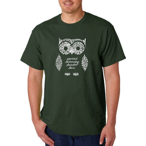 Owl - Men's Word Art T-Shirt