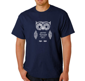 Owl - Men's Word Art T-Shirt
