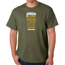 Load image into Gallery viewer, Styles of Beer  - Men&#39;s Word Art T-Shirt