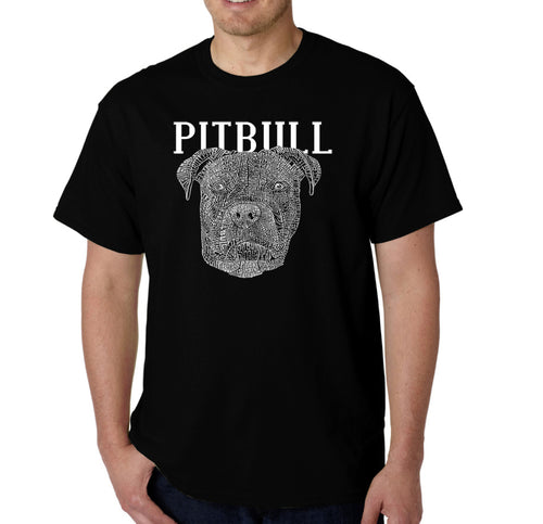 Pitbull Face - Men's Word Art T-Shirt