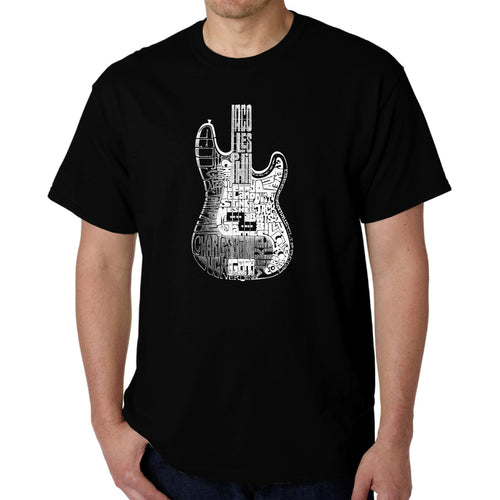 Bass Guitar  - Men's Word Art T-Shirt
