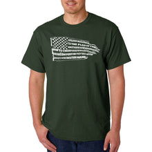 Load image into Gallery viewer, Pledge of Allegiance Flag - Men&#39;s Word Art T-Shirt