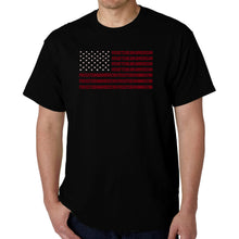Load image into Gallery viewer, Proud To Be An American - Men&#39;s Word Art T-Shirt