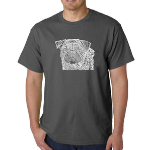 Pug Face - Men's Word Art T-Shirt