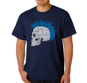 Punk Mohawk - Men's Word Art T-Shirt