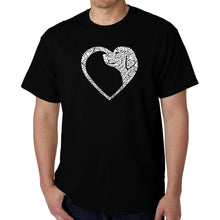 Load image into Gallery viewer, Dog Heart - Men&#39;s Word Art T-Shirt