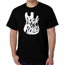 Load image into Gallery viewer, Rock And Roll Guitar - Men&#39;s Word Art T-Shirt