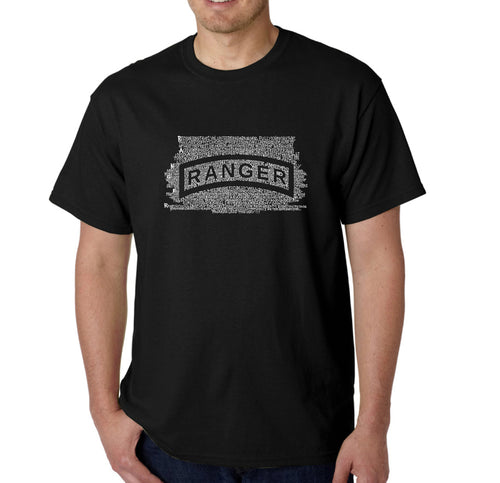 The US Ranger Creed - Men's Word Art T-Shirt