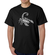 Load image into Gallery viewer, Types of Scorpions - Men&#39;s Word Art T-Shirt