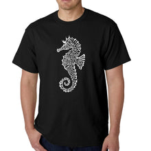 Load image into Gallery viewer, Types of Seahorse - Men&#39;s Word Art T-Shirt