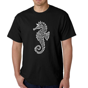 Types of Seahorse - Men's Word Art T-Shirt