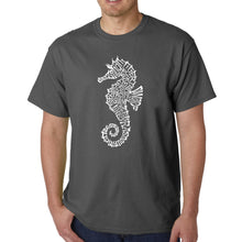 Load image into Gallery viewer, Types of Seahorse - Men&#39;s Word Art T-Shirt