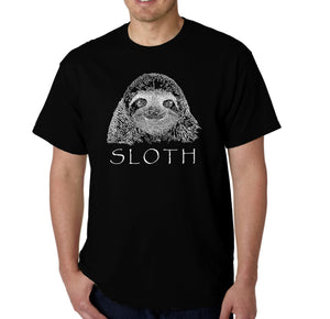 Sloth - Men's Word Art T-Shirt