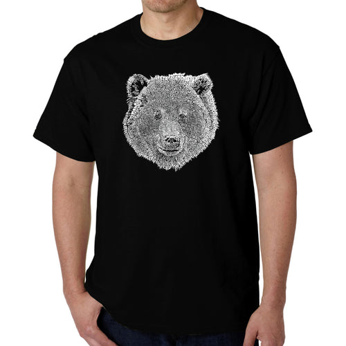 Bear Face  - Men's Word Art T-Shirt