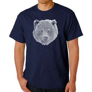 Bear Face  - Men's Word Art T-Shirt