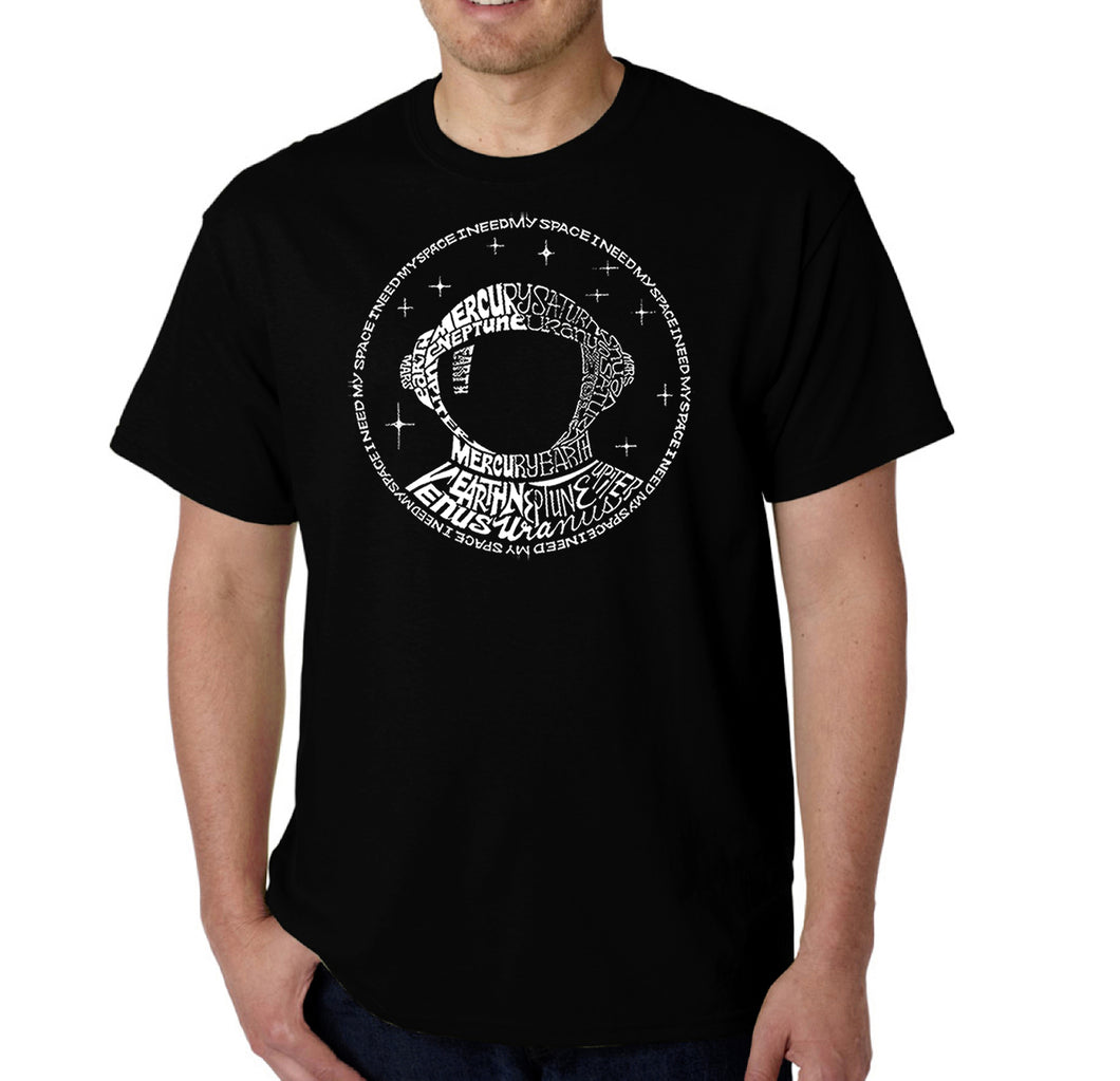 I Need My Space Astronaut - Men's Word Art T-Shirt