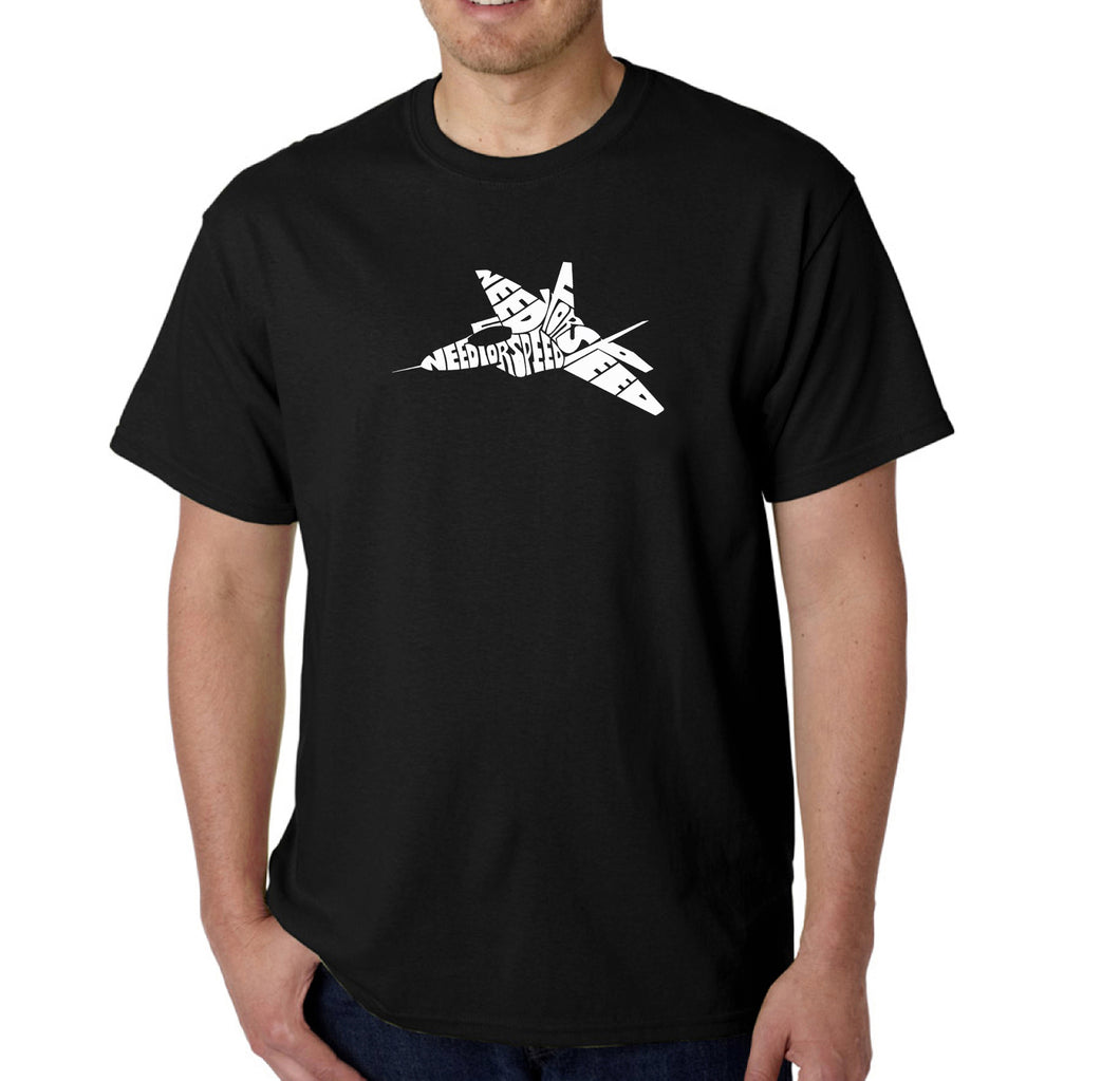 FIGHTER JET NEED FOR SPEED - Men's Word Art T-Shirt