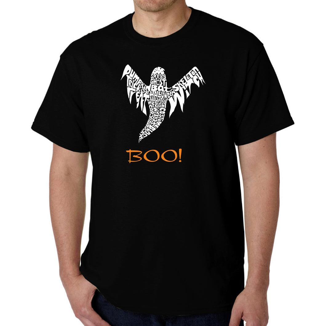 Halloween Ghost - Men's Word Art T-Shirt