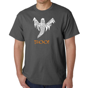 Halloween Ghost - Men's Word Art T-Shirt