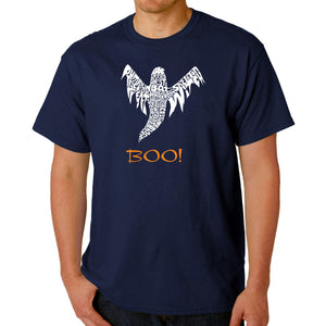 Halloween Ghost - Men's Word Art T-Shirt