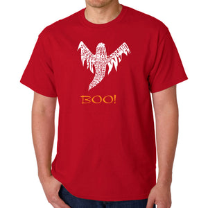 Halloween Ghost - Men's Word Art T-Shirt