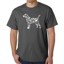 Load image into Gallery viewer, Dog Paw Prints  - Men&#39;s Word Art T-Shirt