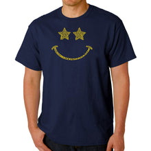 Load image into Gallery viewer, Rockstar Smiley  - Men&#39;s Word Art T-Shirt