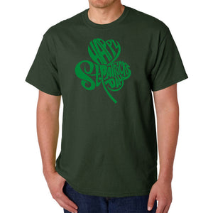 St Patricks Day Shamrock  - Men's Word Art T-Shirt