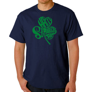 St Patricks Day Shamrock  - Men's Word Art T-Shirt