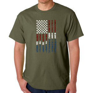 Support our Troops  - Men's Word Art T-Shirt