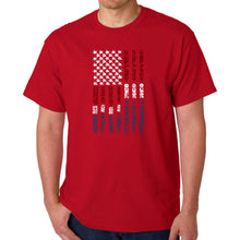 Load image into Gallery viewer, Support our Troops  - Men&#39;s Word Art T-Shirt